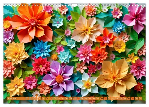 Produktbild: Origami-Formen (Wandkalender 2026 DIN A3 quer), CALVENDO Monatskalender