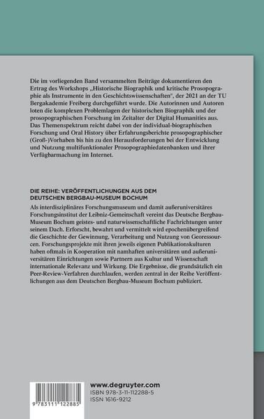 Produktbild: Historische Biographik und kritische Prosopographie als Instrumente in den Geschichtswissenschaften