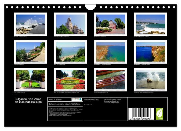 Produktbild: Bulgarien, von Varna bis zum Kap Kaliakra (Wandkalender 2026 DIN A4 quer), CALVENDO Monatskalender