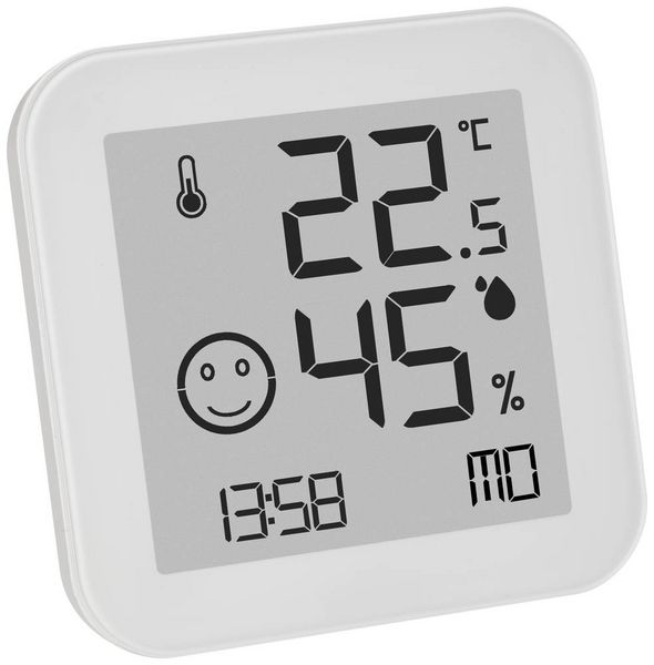 Produktbild: TFA Dostmann BLACK & WHITE Thermo-/Hygrometer Wei&szlig; 30.5054.02