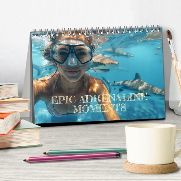 Produktbild: Epic Adrenaline Moments (Desk Calendar 2026 DIN A5 landscape), CALVENDO 12 Month DeskCalendar
