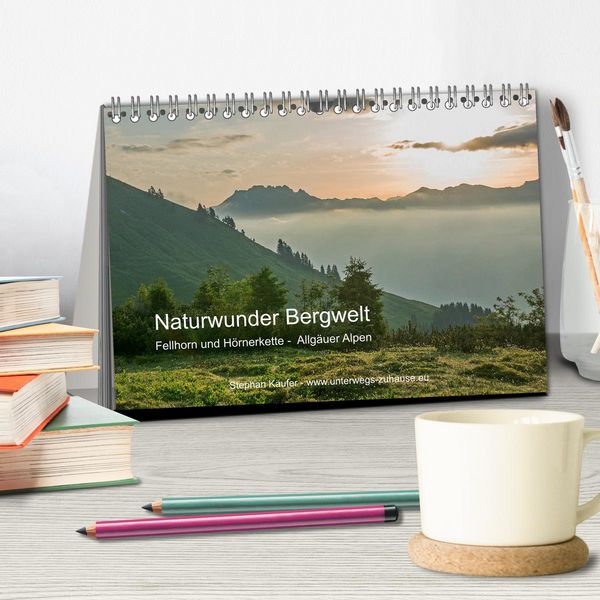 Produktbild: Naturwunder Bergwelt Fellhorn und H&ouml;rnergruppe (Tischkalender 2026 DIN A5 quer), CALVENDO Monatskalender