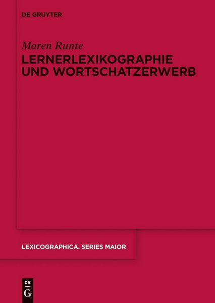 Produktbild: Lernerlexikographie und Wortschatzerwerb