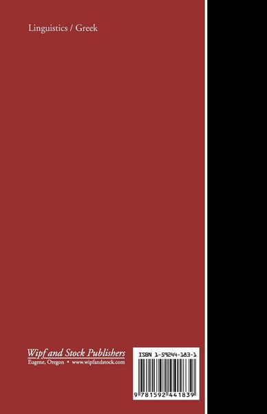 Produktbild: Syntax of the Moods and Tenses of the Greek Verb