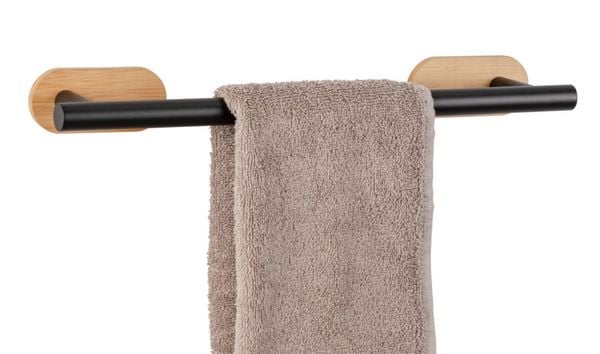 Produktbild: Turbo-Loc&reg; Badetuchstange Mod. Orea Bamboo, 40 cm, Befestigen ohne bohren
