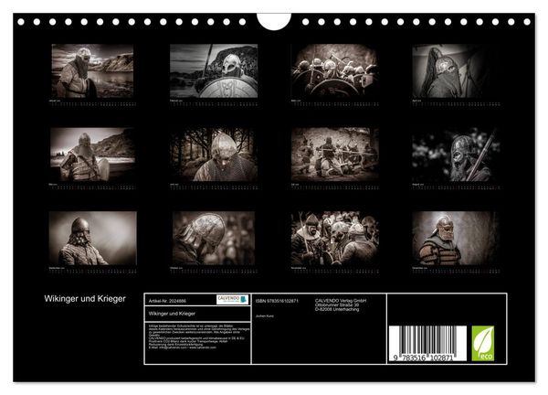 Produktbild: Wikinger und Krieger (Wandkalender 2026 DIN A4 quer), CALVENDO Monatskalender