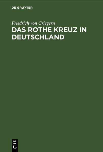 Produktbild: Das rothe Kreuz in Deutschland