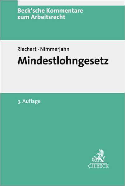 Produktbild: Beck'sche Kommentare zum Arbeitsrecht / Mindestlohngesetz. MiLoG