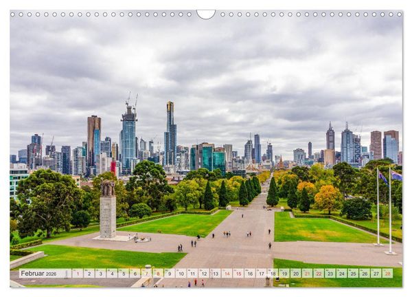 Produktbild: Melbourne Impressionen (Wandkalender 2026 DIN A3 quer), CALVENDO Monatskalender