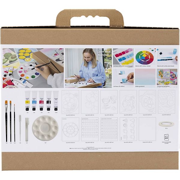 Produktbild: Creativ Company Starter Kreativ Set Gouache, Gem&auml;lde, sortierte Farben