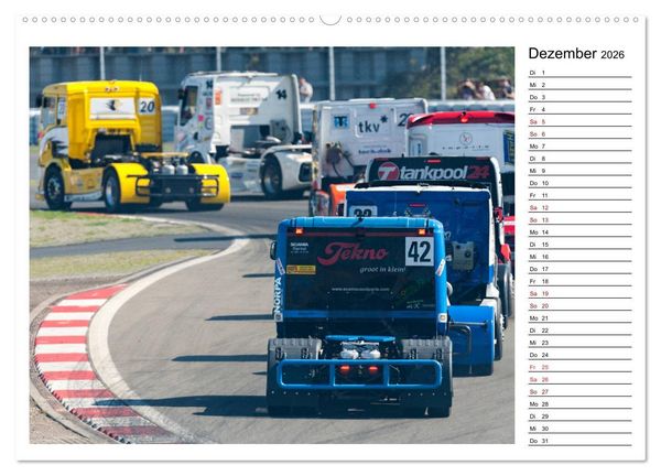 Produktbild: Truck Racing am N&uuml;rburgring (hochwertiger Premium Wandkalender 2026 DIN A2 quer), Kunstdruck in Hochglanz