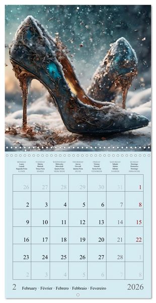 Produktbild: Enchanted by high heels - For shoe lovers (Wall Calendar 2026 12 &times; 12 Inch) CALVENDO 12 Month Wall Calendar