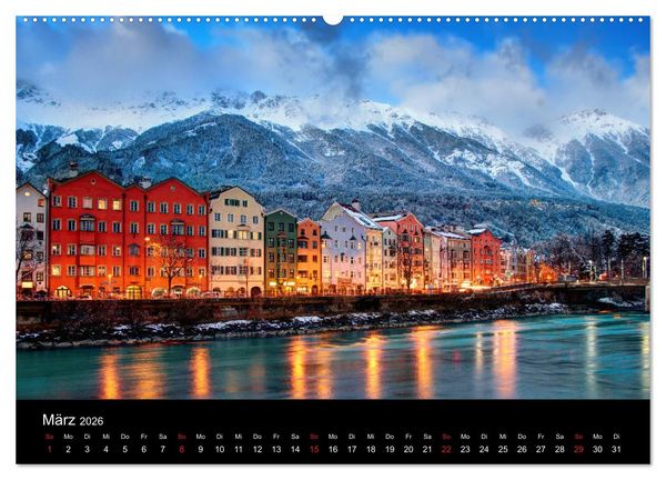 Produktbild: Innsbruck - Capital of the Alps (Wandkalender 2026 DIN A2 quer), CALVENDO Monatskalender
