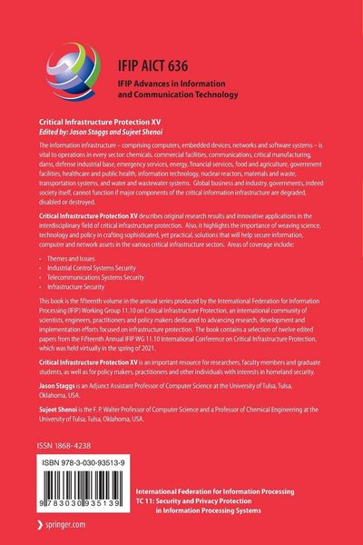 Produktbild: Critical Infrastructure Protection XV