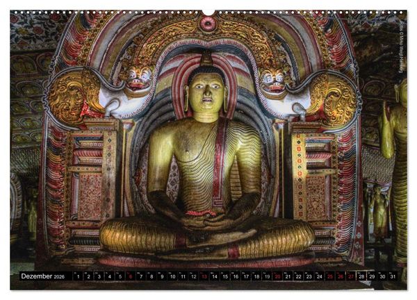 Produktbild: Sri Lanka 2026 Kulturh&ouml;hepunkte (hochwertiger Premium Wandkalender 2026 DIN A2 quer), Kunstdruck in Hochglanz