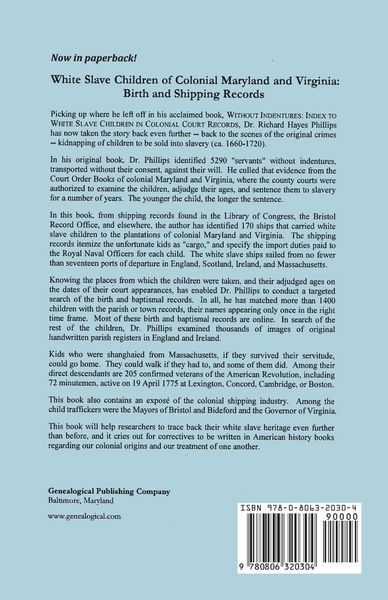 Produktbild: White Slave Children of Colonial Maryland and Virginia