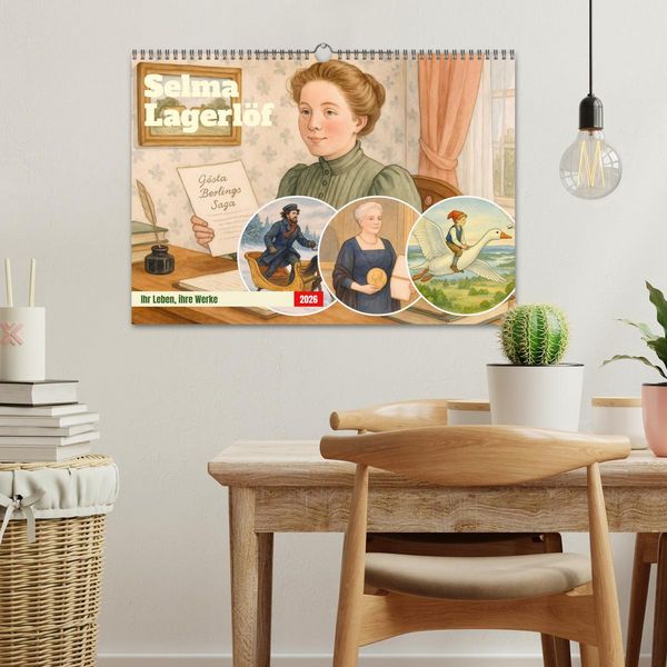 Produktbild: Selma Lagerl&ouml;f (Wandkalender 2026 DIN A3 quer), CALVENDO Monatskalender