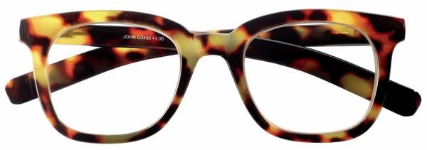 Lesebrille JOHN, havanna dunkel, +2.50 dpt