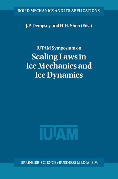 Produktbild: IUTAM Symposium on Scaling Laws in Ice Mechanics and Ice Dynamics