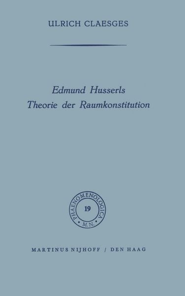 Produktbild: Edmund Husserls Theorie der Raumkonstitution