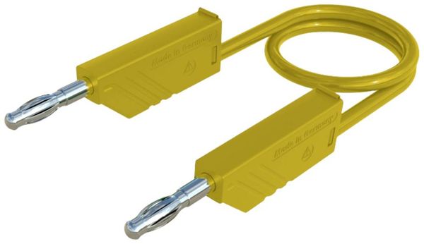 Produktbild: Hirschmann Test & Measurement CO MLN 50/1 Messleitung Lamellenstecker 4 mm Lamellenstecker 4 mm 0.50 m Gelb 1 St.