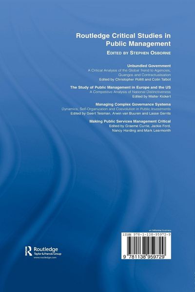 Produktbild: Making Public Services Management Critical