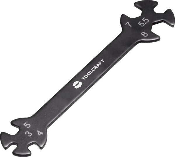 TOOLCRAFT TO-5693100 17g Doppel-Ringschlüssel Schlüsselweite (Metrisch) 3 - 8mm