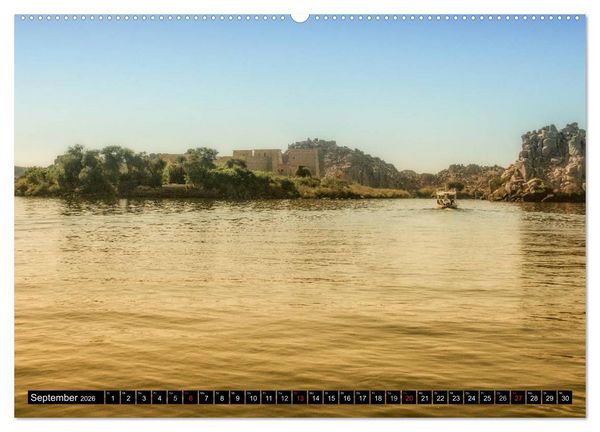 Produktbild: Abenteuer auf dem Nil. Eine Reise von Luxor nach Abu Simbel (hochwertiger Premium Wandkalender 2026 DIN A2 quer), Kunstdruck in Hochglanz
