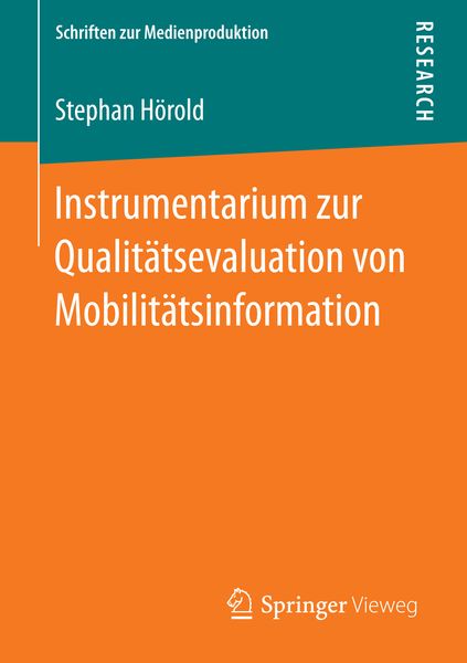 Produktbild: Instrumentarium zur Qualit&auml;tsevaluation von Mobilit&auml;tsinformation