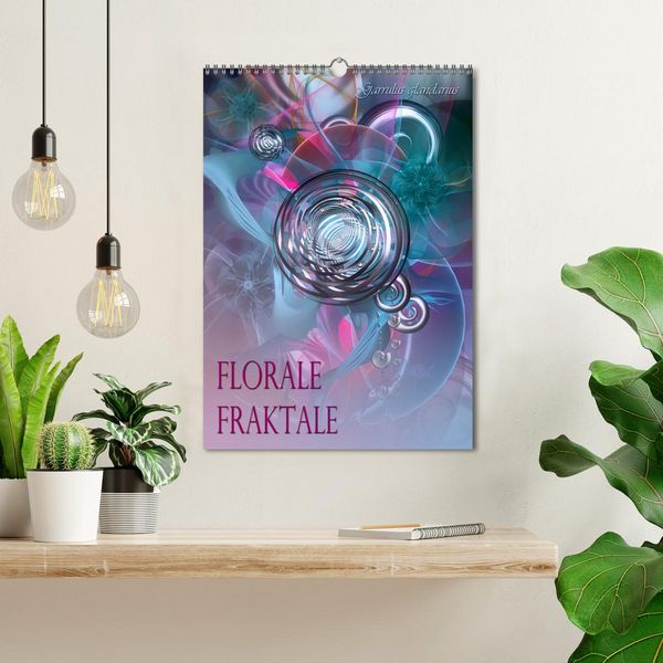 Produktbild: Florale Fraktale (Wandkalender 2026 DIN A3 hoch), CALVENDO Monatskalender