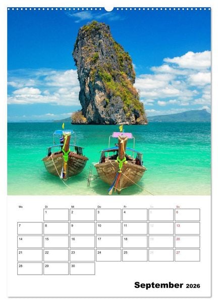 Produktbild: THAILAND - Mein Urlaubsplaner (hochwertiger Premium Wandkalender 2026 DIN A2 hoch), Kunstdruck in Hochglanz