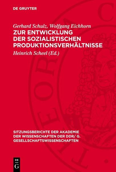 Produktbild: Zur Entwicklung der sozialistischen Produktionsverh&auml;ltnisse