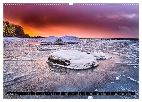 Produktbild: Ostseesteine (Wandkalender 2026 DIN A2 quer), CALVENDO Monatskalender