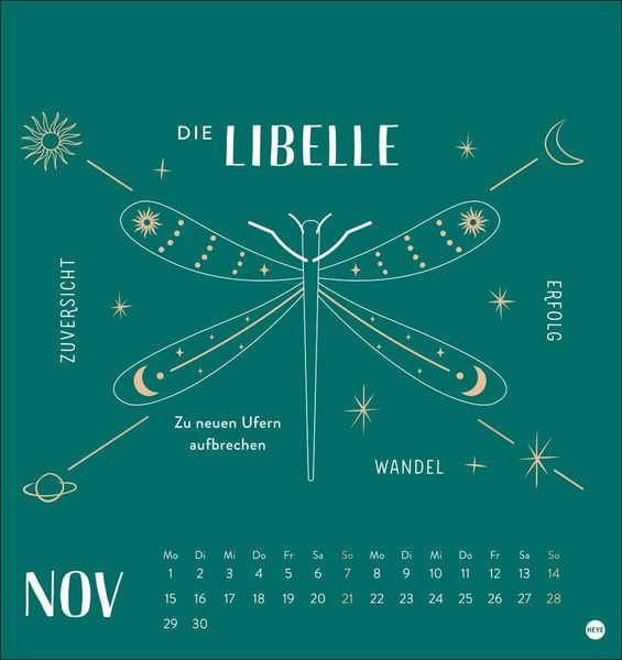 Produktbild: Krafttiere Postkartenkalender 2027