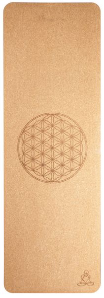 Produktbild: Yogamatte aus Kork mit Blume des Lebens