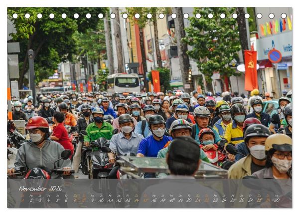Produktbild: Vietnam von Hanoi bis Phu Quoc Menschen, Landschaften und St&auml;dte (Tischkalender 2026 DIN A5 quer), CALVENDO Monatskalender