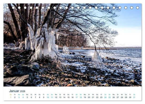 Produktbild: Die Schlei - Segelrevier und Naherholungsgebiet (Tischkalender 2026 DIN A5 quer), CALVENDO Monatskalender