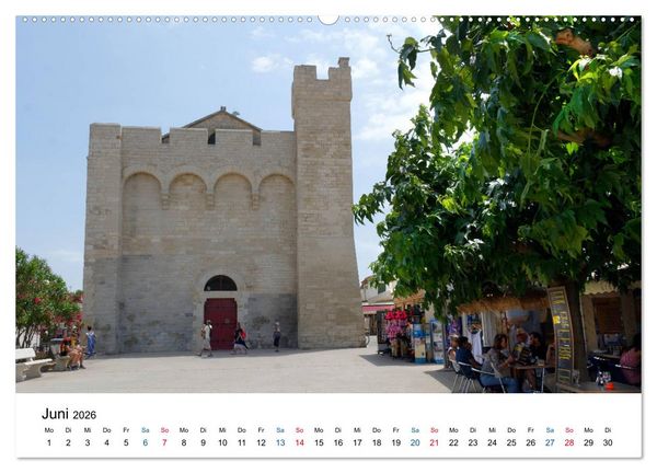 Produktbild: Frankreichs sch&ouml;nste D&ouml;rfer - Saintes Maries de la Mer (hochwertiger Premium Wandkalender 2026 DIN A2 quer), Kunstdruck in Hochglanz