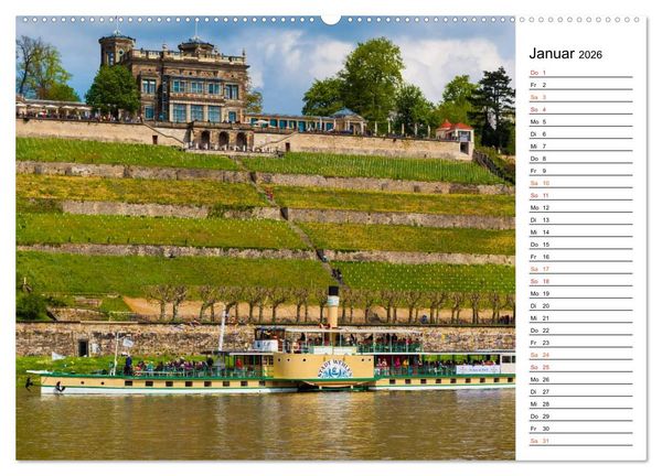 Produktbild: Schaufelraddampfer (Wandkalender 2026 DIN A2 quer), CALVENDO Monatskalender