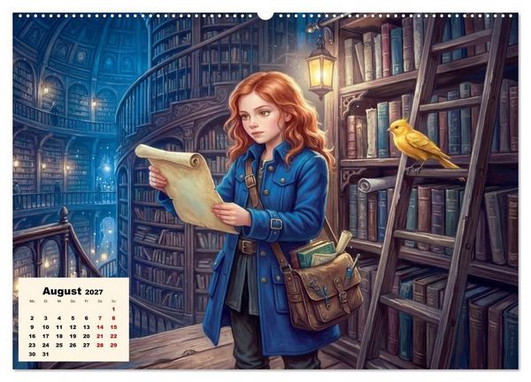 Produktbild: Kleine Entdecker auf magischen Reisen - Fantasy-Welten f&uuml;r Kinder (Wandkalender 2027 DIN A2 quer), CALVENDO Monatskalender