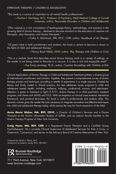 Produktbild: Clinical Applications of Drama Therapy in Child and Adolescent Treatment
