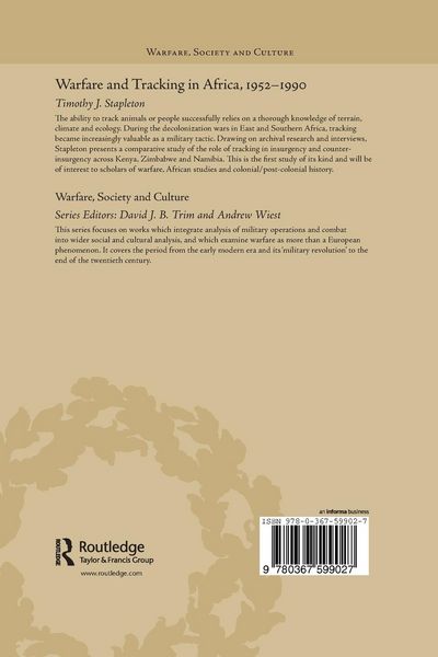 Produktbild: Warfare and Tracking in Africa, 1952-1990