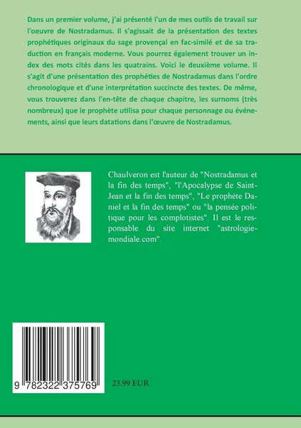 Produktbild: Chronique de Nostradamus