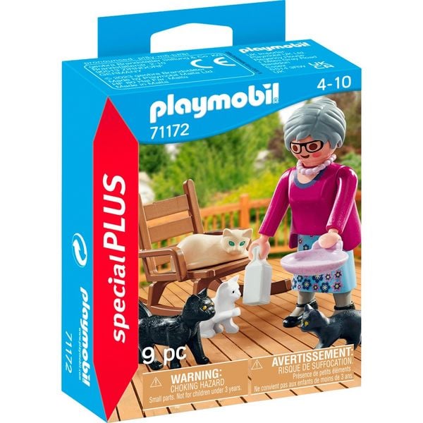 Produktbild: PLAYMOBIL 71172 Oma mit Katzen