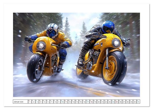 Produktbild: Zero Rider (hochwertiger Premium Wandkalender 2026 DIN A2 quer), Kunstdruck in Hochglanz