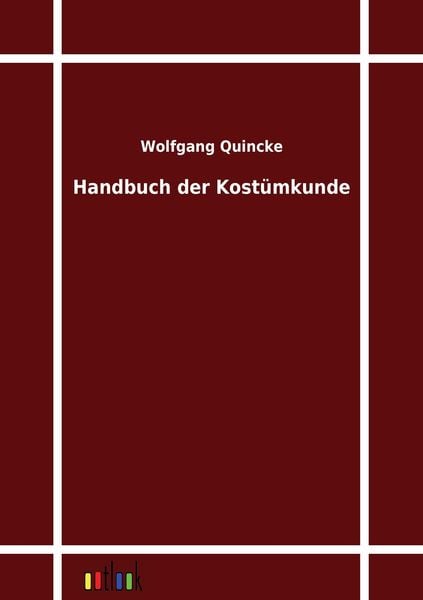 Produktbild: Handbuch der Kost&uuml;mkunde