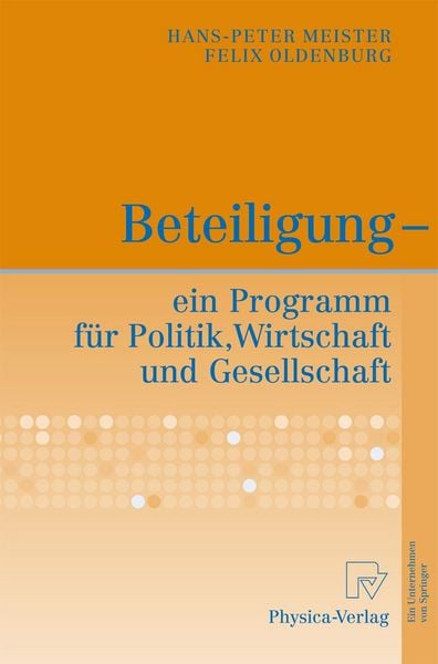 Produktbild: Beteiligung - ein Programm f&uuml;r Politik, Wirtschaft und Gesellschaft