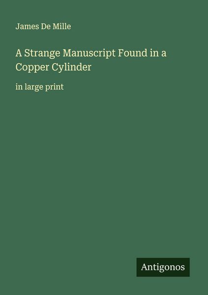 Produktbild: A Strange Manuscript Found in a Copper Cylinder