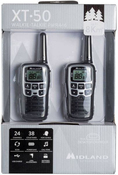 Produktbild: Midland XT50 C1178 PMR-Handfunkger&auml;t 2er Set