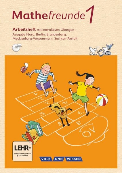 Produktbild: Mathefreunde 1. Schuljahr - Nord - Arbeitsheft mit interaktiven &Uuml;bungen auf scook.de
